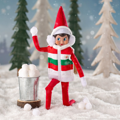 Chaleco acolchado y orejeras colección Claus Couture® THE ELF ON THE SHELF®