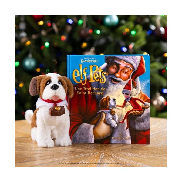 Elf Pets®, Cuento y Peluche San Bernardo, THE ELF ON THE SHELF ®