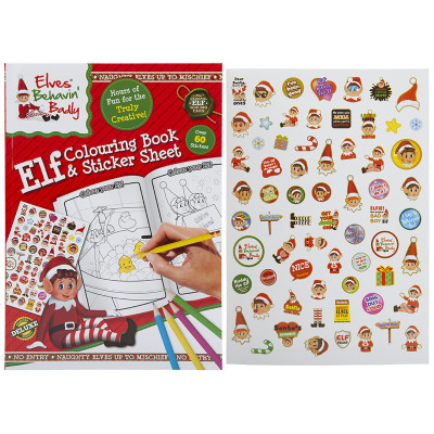 Libro de colorear Elves Behavin' Badly Libro de colorear Elves Behavin' Badly